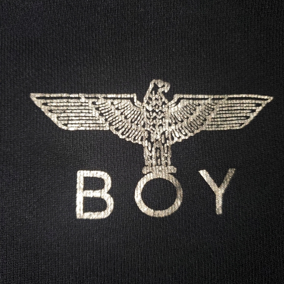 Rare BOY London Gold Wings Black  Hoodie Medium 2015 Tokyo Runway - Picture 2 of 11